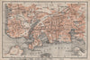 PLYMOUTH town city plan. Stonehouse Stoke Devonport Morice Town 1906 old map