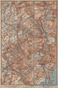 WYE VALLEY topo-map. Chepstow Ross-on-Wye Monmouth. Monmouthshire 1906 old