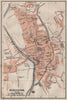WORCESTER antique town city plan. St John's. Worcestershire. BAEDEKER 1906 map