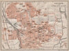 OXFORD antique town city plan. Colleges. Oxfordshire. BAEDEKER 1906 old map