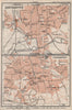 NORTHAMPTON & COVENTRY town city plans. Pre World War 2. Midlands 1906 old map