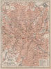 BIRMINGHAM town city plan. Edgbaston Aston Deritend Bordesley Saltley 1906 map
