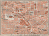 BIRMINGHAM CITY CENTRE antique town plan. BAEDEKER 1906 old map chart