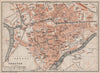 CHESTER town city plan. Grosvenor Precinct Handbridge. Cheshire 1906 old map