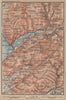 DOLGELLAU area topo-map. CADER IDRIS Barmouth Mawddach river Snowdonia 1906