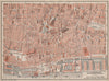 LIVERPOOL CITY CENTRE antique town plan. BAEDEKER 1906 old map chart