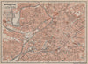 MANCHESTER town city plan. Salford Deansgate Northern Quarter Canal St 1906 map