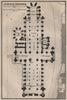 LICHFIELD CATHEDRAL floor plan. Staffordshire. BAEDEKER 1906 old antique map