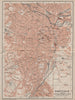 SHEFFIELD town city plan. Broomhall Nether Edge Sharrow. Yorkshire 1906 map