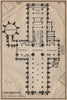 YORK MINSTER floor plan. Yorkshire. BAEDEKER 1906 old antique map chart