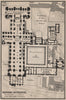 DURHAM CATHEDRAL floor plan. Durham. BAEDEKER 1906 old antique map chart
