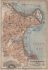 SCARBOROUGH antique town city plan. South Cliff. Yorkshire. BAEDEKER 1906 map