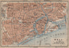 KINGSTON-UPON-HULL antique town city centre plan. Yorkshire. BAEDEKER 1906 map