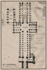 ELY CATHEDRAL floor plan. Cambridgeshire. BAEDEKER 1906 old antique map chart