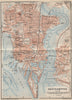 SOUTHAMPTON town city plan. Itchen Docks Woolston Northam. Hampshire 1927 map