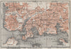 PLYMOUTH town city plan. Stonehouse Stoke Devonport Morice Town 1927 old map