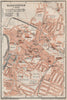 GLOUCESTER antique town city plan. Docks. Gloucestershire. BAEDEKER 1927 map