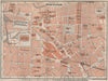 BIRMINGHAM CITY CENTRE antique town plan. BAEDEKER 1927 old map chart