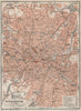 BIRMINGHAM town city plan. Edgbaston Aston Deritend Bordesley Saltley 1927 map