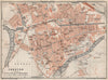CHESTER town city plan. Grosvenor Precinct Handbridge. Cheshire 1927 old map