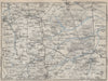 SHERWOOD FOREST & THE DUKERIES. Worksop Mansfield Ollerton Staveley 1927 map