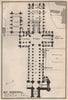 ELY CATHEDRAL floor plan. Cambridgeshire. BAEDEKER 1927 old vintage map chart