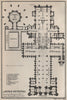 LINCOLN CATHEDRAL floor plan. Lincolnshire. BAEDEKER 1927 old vintage map