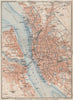 MERSEYSIDE. LIVERPOOL & BIRKENHEAD town city plan. Bootle Everton 1927 old map