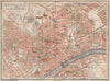 NEWCASTLE-UPON-TYNE town city plan. Gateshead Jesmond Shieldfield 1927 old map