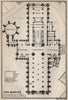 YORK MINSTER floor plan. Yorkshire. BAEDEKER 1927 old vintage map chart