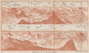 SNOWDON PANORAMA. Snowdonia Harlech Holyhead Isle of Man Ireland Wales 1927 map