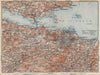 EDINBURGH ENVIRONS. Firth of Forth. Fife Leith Dunfermline. Scotland 1927 map