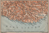 RIVIERA DI PONENTE. Menton-Ventimiglia-Sanremo-Imperia-Albenga. Italy 1903 map