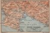 GOLFO DI RAPALLO Portofino Camogli Chiavari S. Margherita Ligure Italy 1903 map