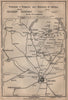 FERROVIE E TRAMWAYS NEI DINTORNI DI MILANO. Railways Como Lecco Monza 1903 map