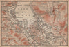 COMO town city plan and environs. San Giorgio Brunate. Italy mappa 1903