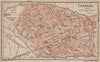 CREMONA antique town city plan piano urbanistico. Italy mappa 1903 old