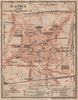PISTOIA antique town city plan piano urbanistico. Italy mappa. SMALL 1903