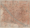 FIRENZE FLORENCE antique town city plan piano urbanistico. Italy mappa 1903