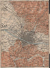 FLORENCE FIRENZE environs. Galluzzo Fiesole. Italy mappa. BAEDEKER 1903