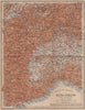 ALTA ITALIA (PARTE OCCIDENTALE). North-west Italy mappa. BAEDEKER 1906 old