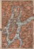 LAKE/Lago di LUGANO topo-map. Switzerland Italy Italia carte karte 1906
