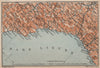 RIVIERA DI PONENTE. Genoa Genova-Arenzano-Varazze-Savona-Loana. Italy 1906 map