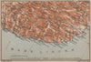 RIVIERA DI PONENTE. Menton-Ventimiglia-Sanremo-Imperia-Albenga. Italy 1906 map