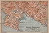 GOLFO DI RAPALLO Portofino Camogli Chiavari S. Margherita Ligure Italy 1906 map
