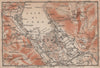 COMO town city plan and environs. San Giorgio Brunate. Italy mappa 1906