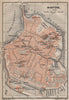 MANTOVA (MANTUA) antique town city plan piano urbanistico. Italy mappa 1906
