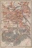 VICENZA antique town city plan piano urbanistico. Italy mappa 1906 old