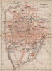 PADOVA PADUA antique town city plan piano urbanistico. Italy mappa 1906