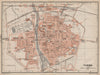 PARMA antique town city plan piano urbanistico. Italy mappa. BAEDEKER 1906